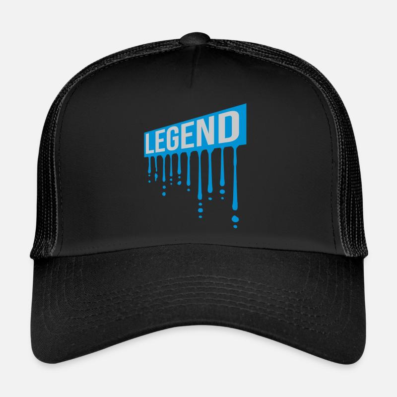 Legend Shield Graffiti Gouttes Casquette trucker 