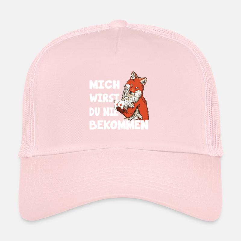 Fox caught card game double head Trucker Cap