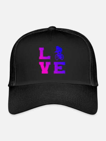 Vélo de route pour femmes Vélo de course Cyclisme sur route pour hommes - Casquette trucker  - noir/noir - Devant