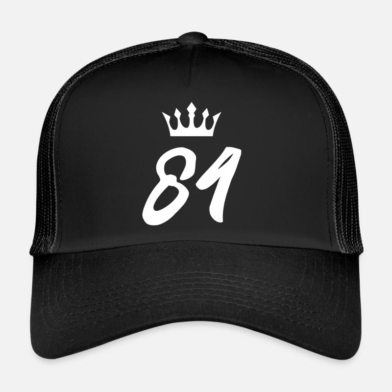84 Couronne numérique Casquette trucker 