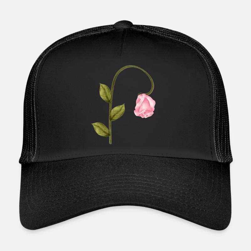 Rose - Casquette trucker  - noir/noir