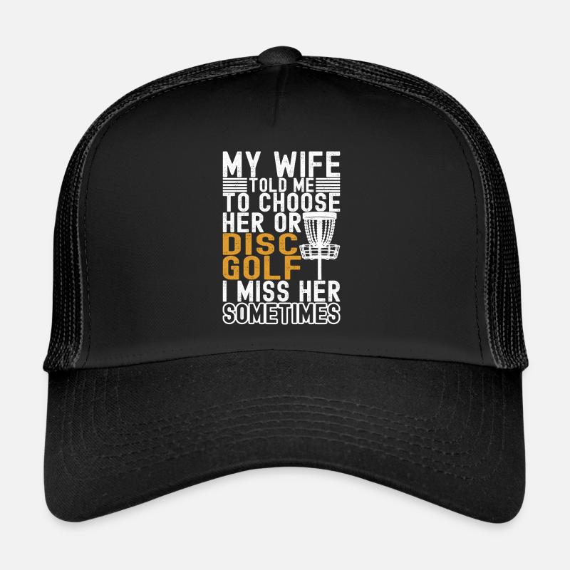 Disc Golf Disc Golfer - Trucker Cap - Schwarz/Schwarz