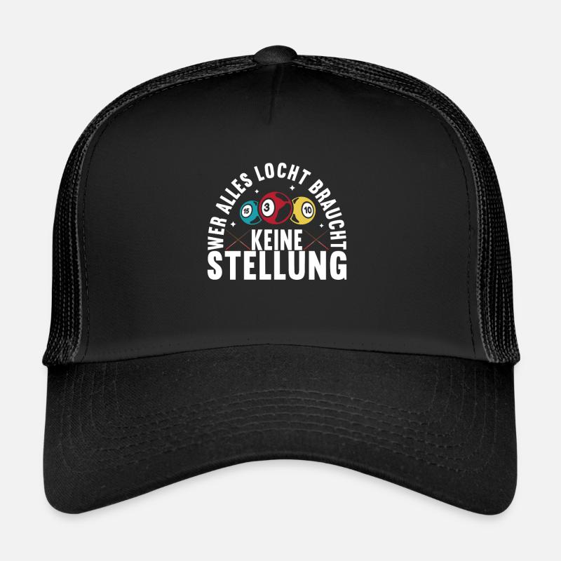 Pool Billard Billardspieler Pooltisch Trucker Cap