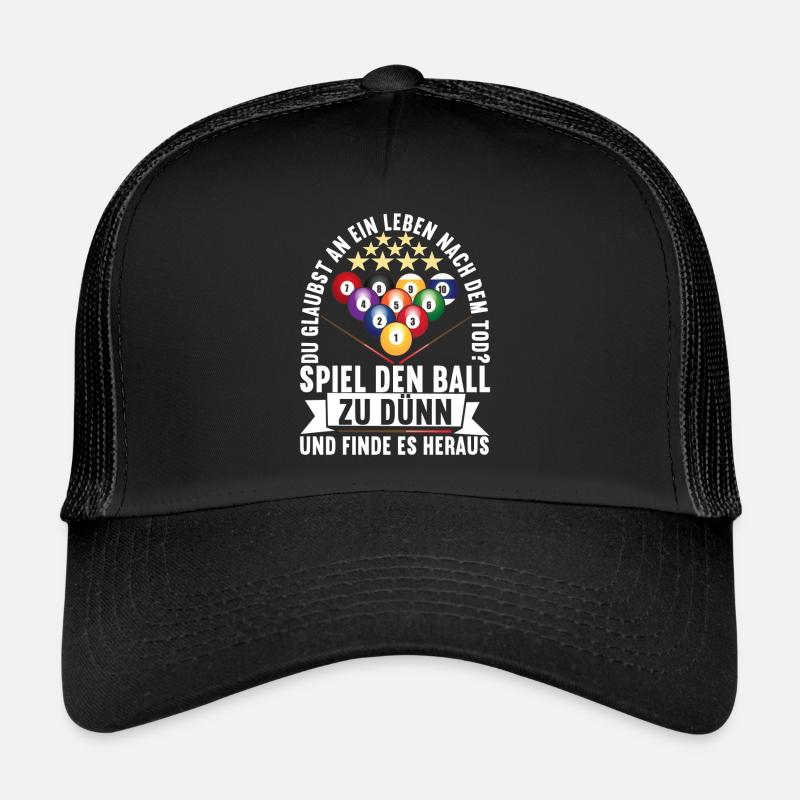 Pool Billard Billardspieler Pooltisch Trucker Cap