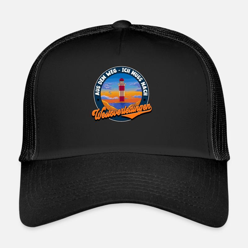 Westoverledingen - Trucker Cap - Schwarz/Schwarz