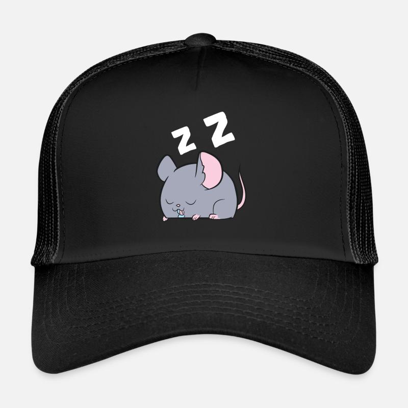 Rat Sleeping Rat Pyjama Drôle de Rat Casquette trucker 