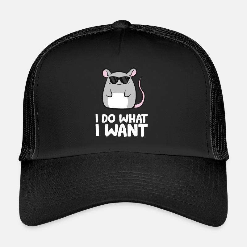 Mice I Do What I Want Rat Mouse Trucker Cap