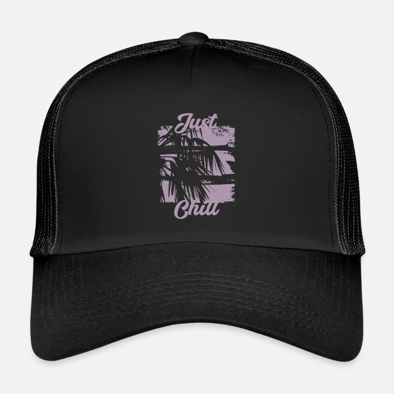 Summer Jamaica Just Chill Relax Design Trucker Cap