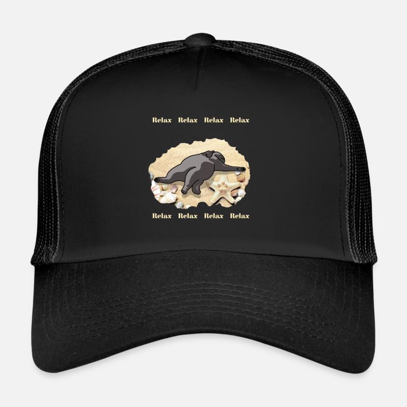 Katze am Strand Trucker Cap
