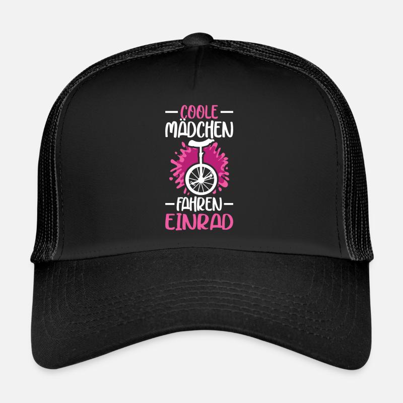 Einrad - Trucker Cap - Schwarz/Schwarz