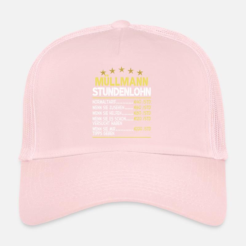 Müllmann Stundenlohn Trucker Cap