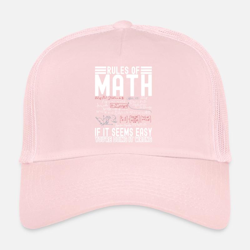 Math Teacher Mathematics Trucker Cap