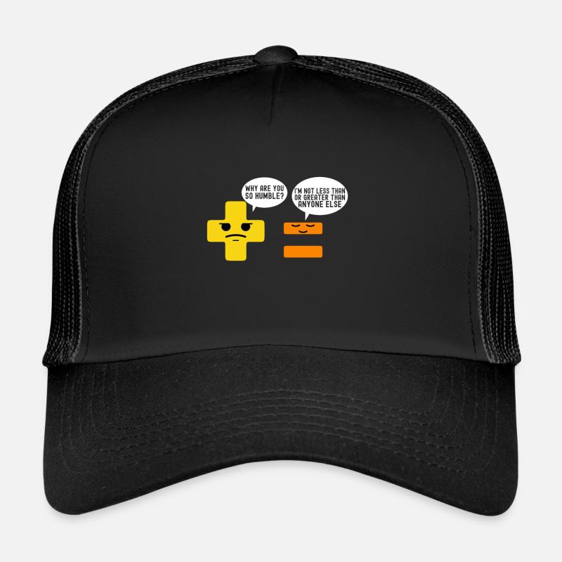 Professeur de mathématiques Mathématiques - Casquette trucker  - noir/noir