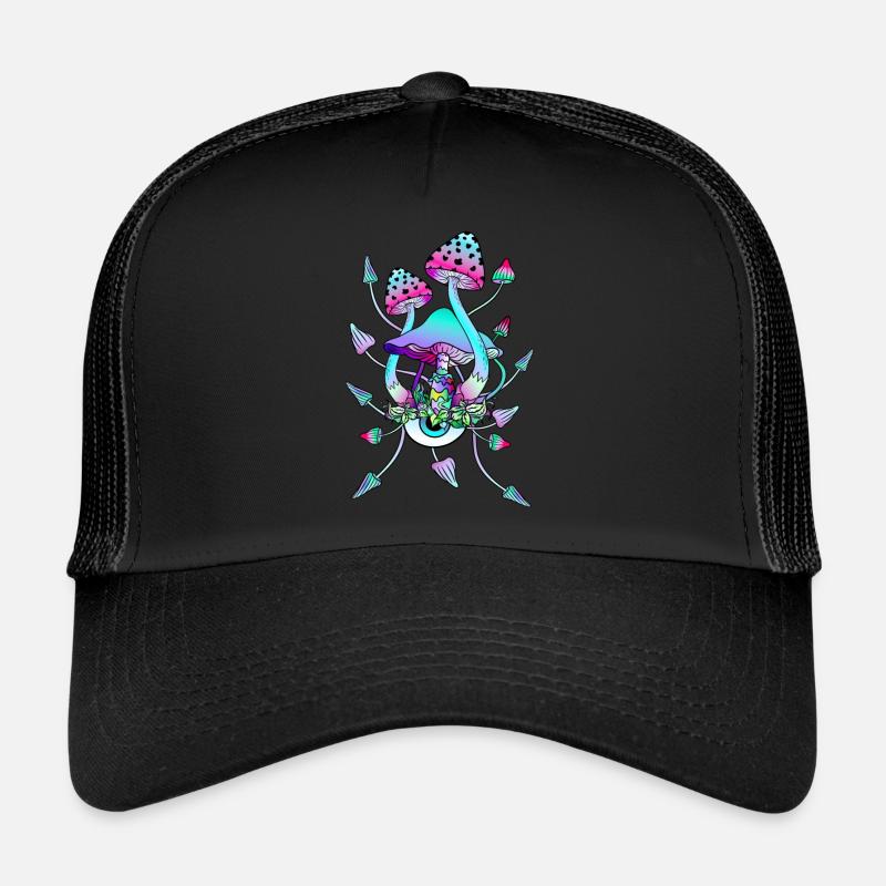 Champignons magiques Champignons Champignons - Eye Art Casquette trucker 