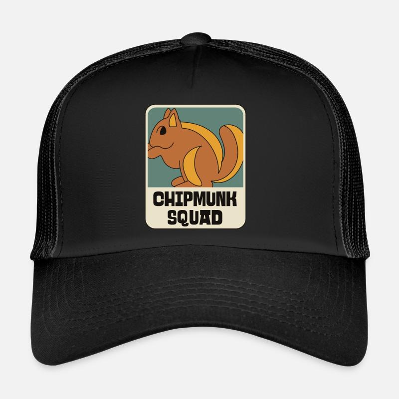 Chipmunk Squad Cute Forest Animal Nature Trucker Cap