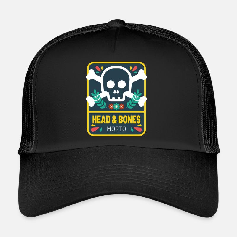 Fleurs de tête et d’os Casquette trucker 