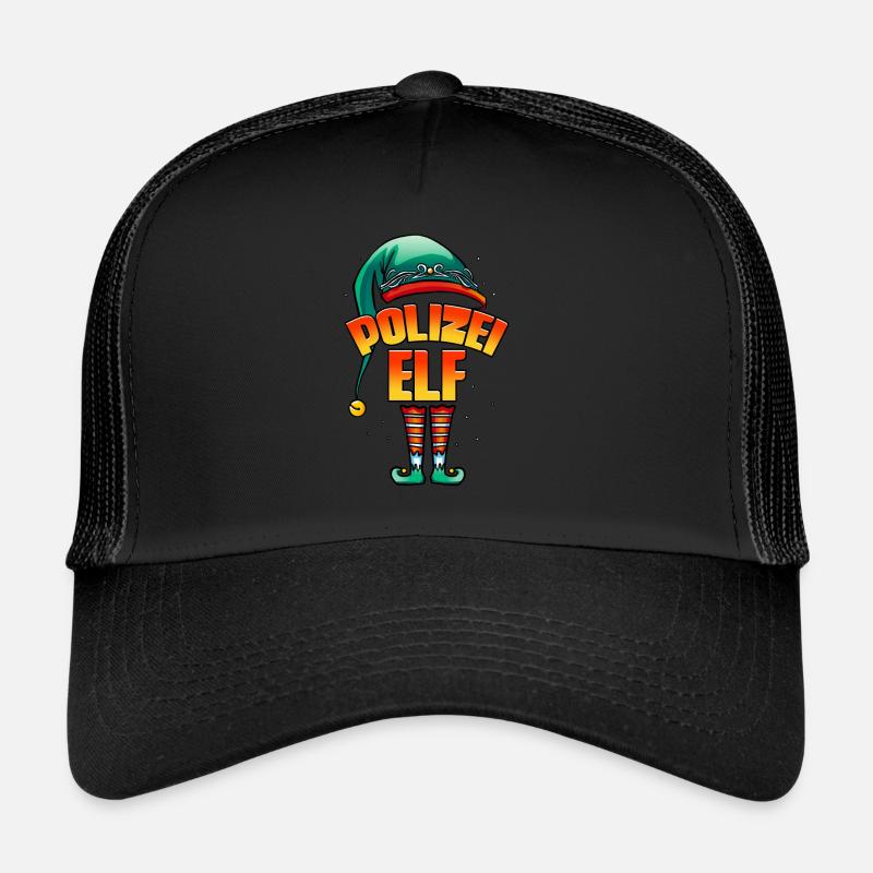Polizist Polizei - Trucker Cap - Schwarz/Schwarz