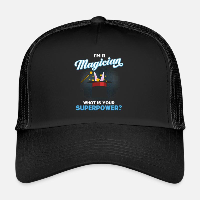 Magicien Party Magic Tricks Performer Magicien Casquette trucker 