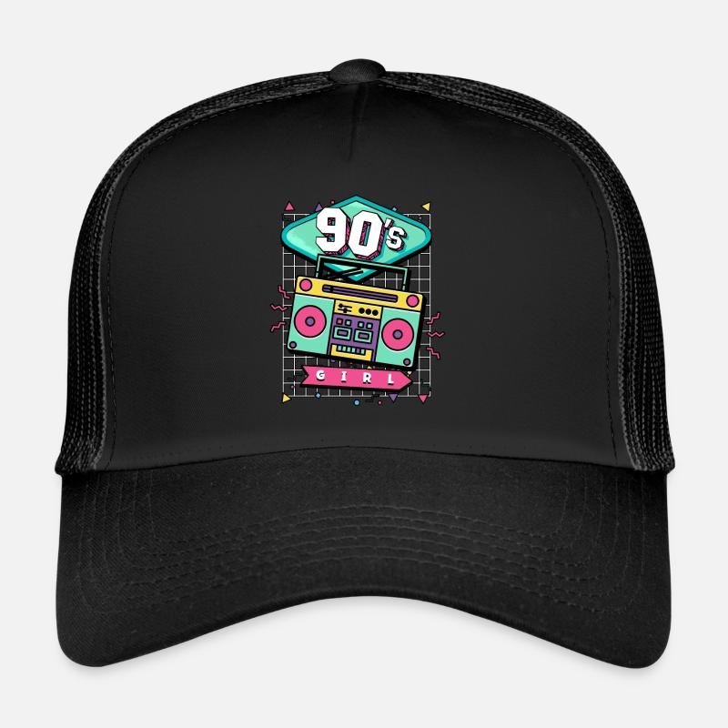90s 90s Girl - Trucker Cap - black/black