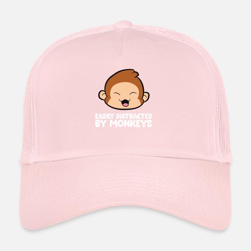 Facilement distrait par les singes Casquette trucker 