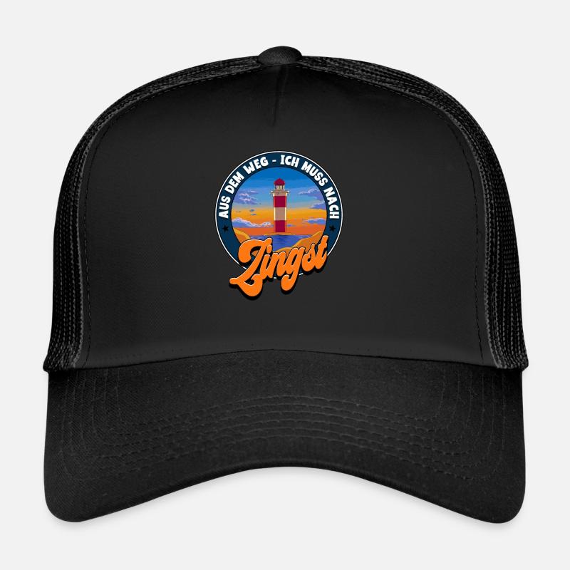 Zingst - Trucker Cap - Schwarz/Schwarz