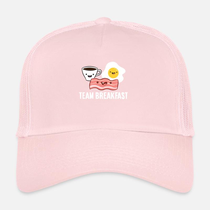 Team Breakfast Love Bacon Eggs And Coffee Trucker Cap