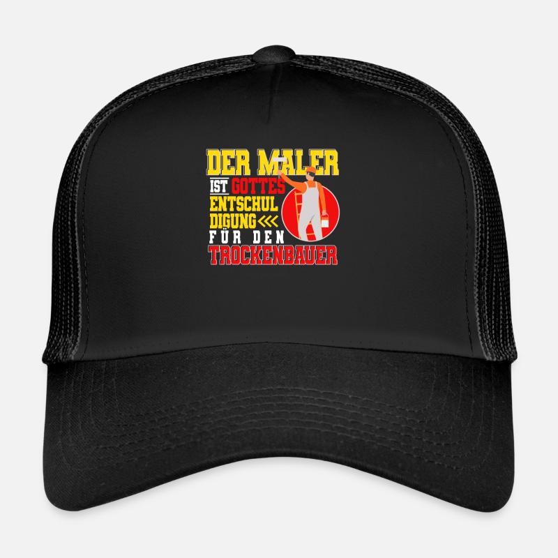 Maler - Trucker Cap - Schwarz/Schwarz