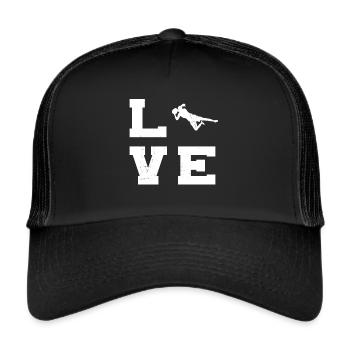 Gardien de but Football Hommes Footballeur Féminin Footballeur - Casquette trucker  - noir/noir - Devant