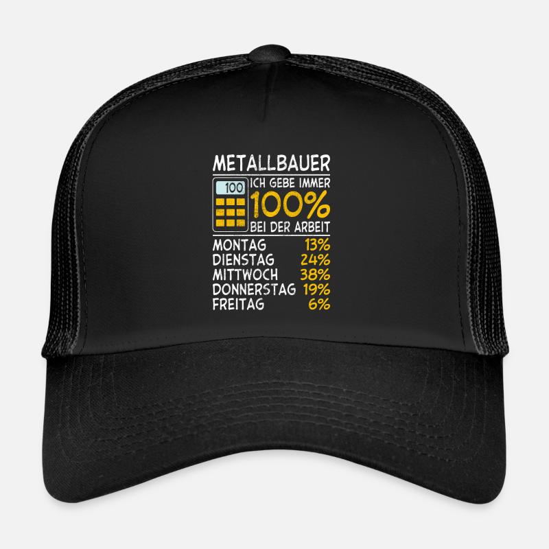 Immer 100% Metallbauer Trucker Cap