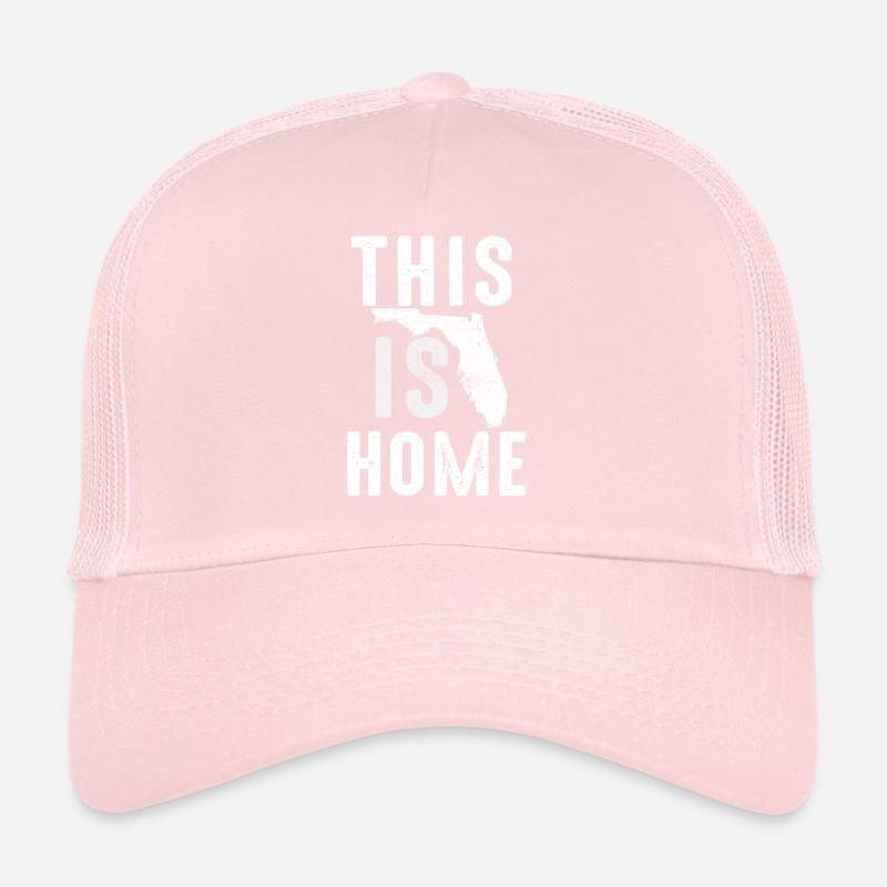 Map America US State Flag This Home Florida Trucker Cap