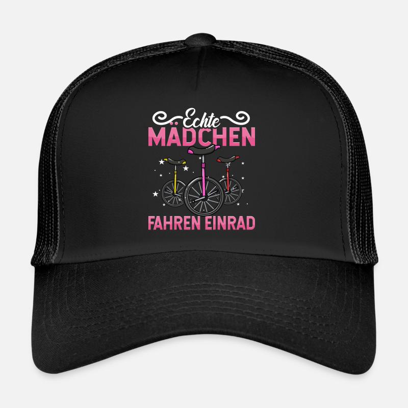 Einrad - Trucker Cap - Schwarz/Schwarz