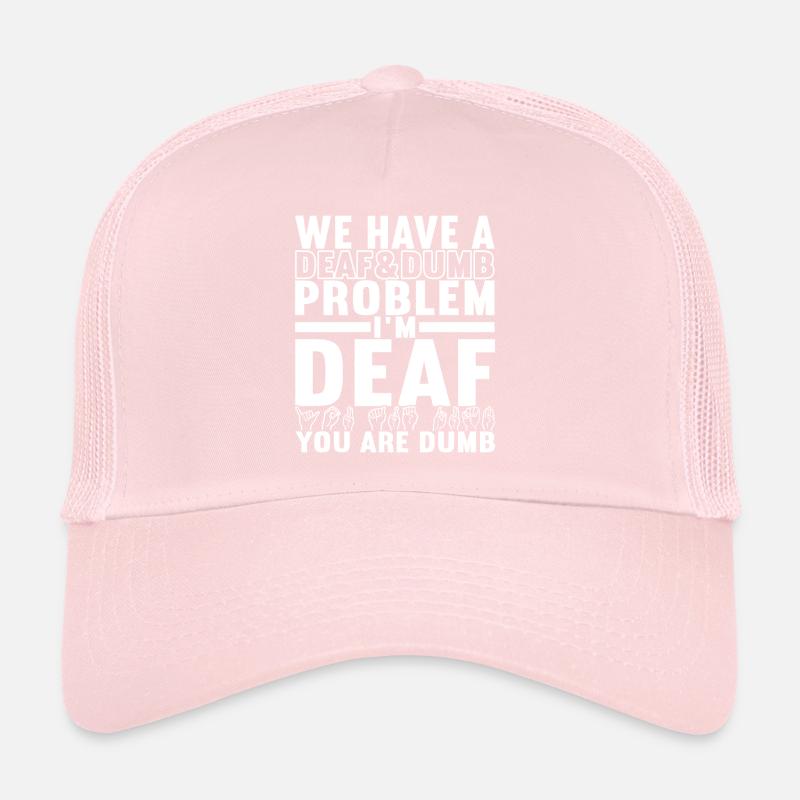 Taub Taubstumm Deaf Trucker Cap