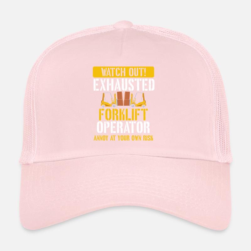 Exhausted Forklift Operator Funny Forklift Trucker Cap