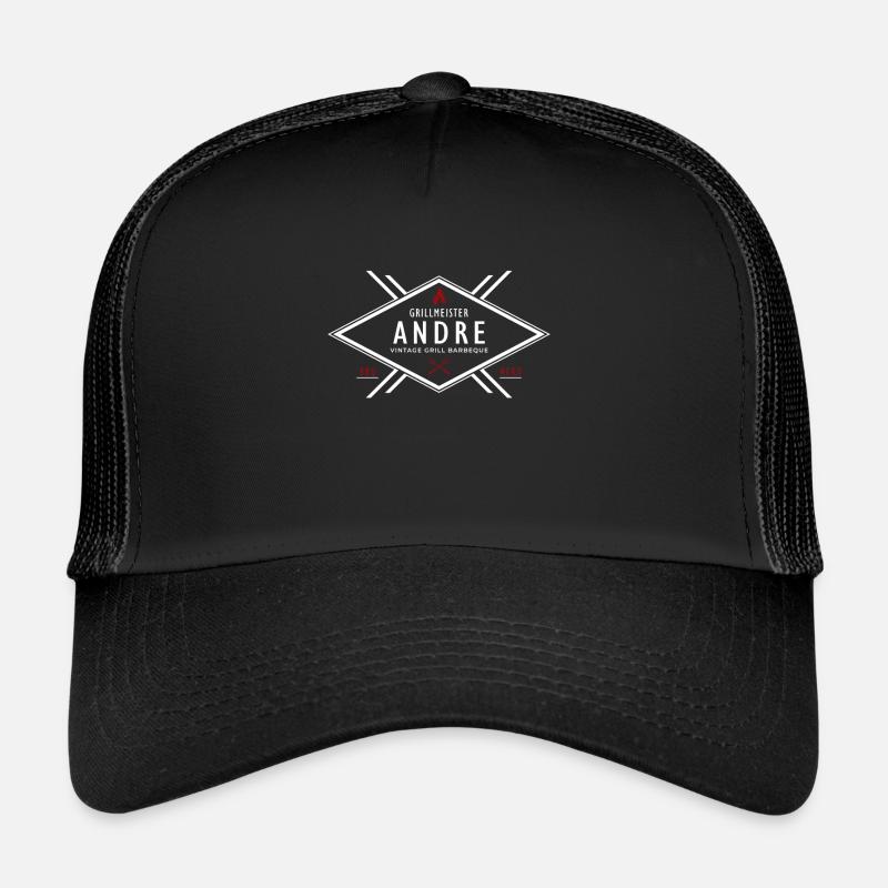 Maître de grillades André Prénom Casquette trucker 