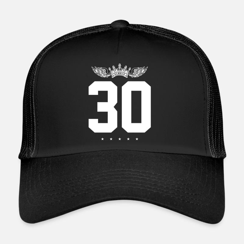 30 Zahl Krone Trucker Cap