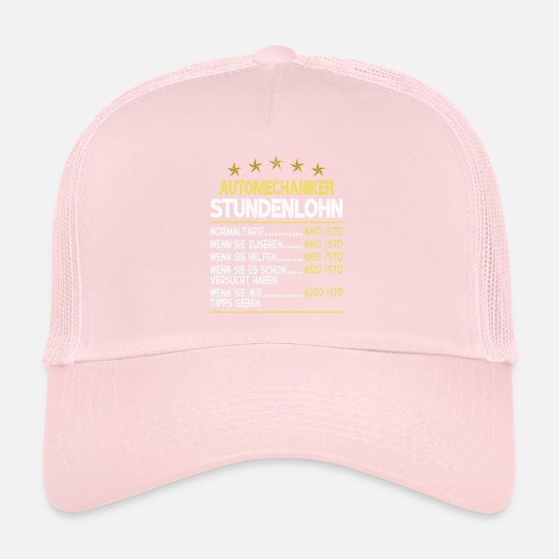 Stundenlohn Automechaniker Trucker Cap