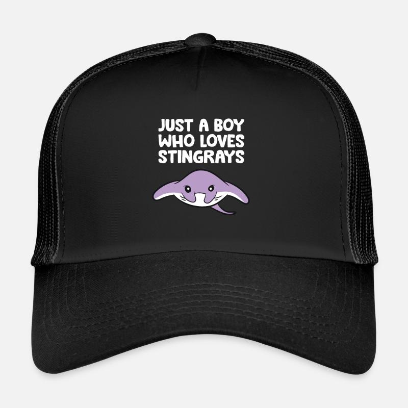 Nur ein Junge, der Stachelrochen liebt Trucker Cap