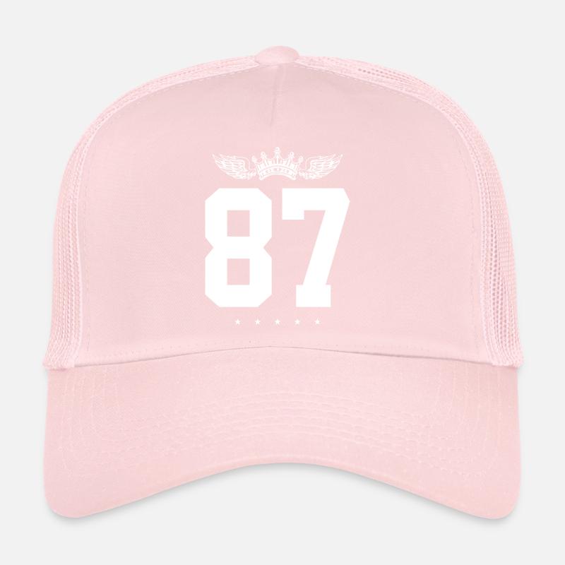 87 Number crown Trucker Cap