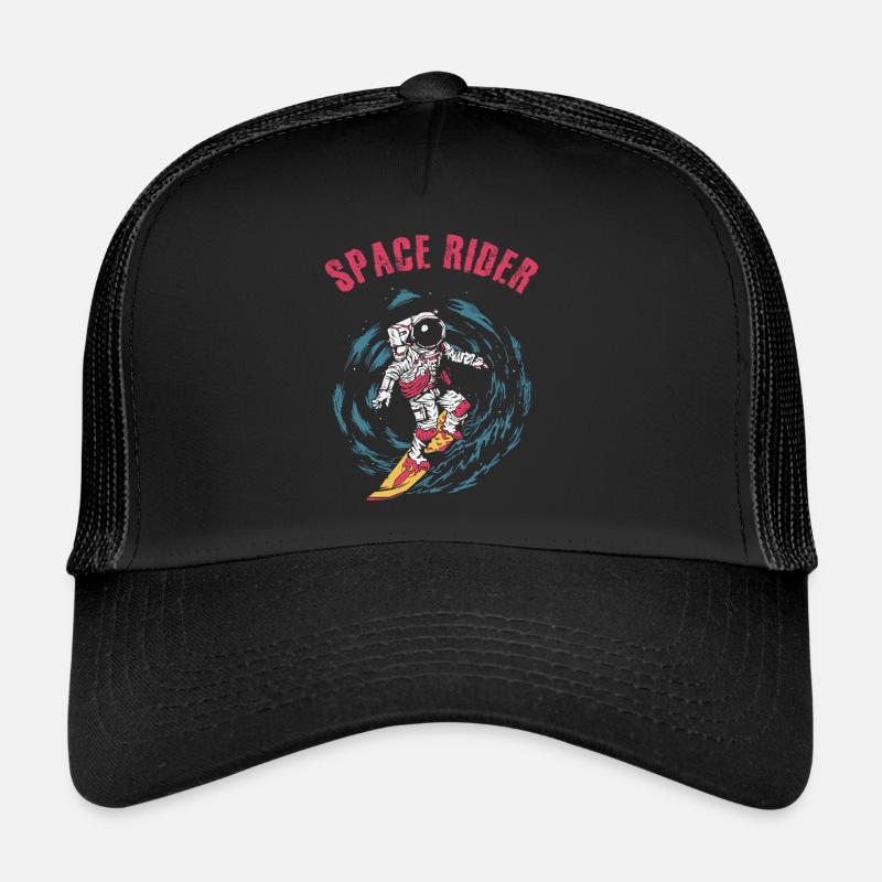 Surf Astronaute Space Rider Surfer Casquette trucker 