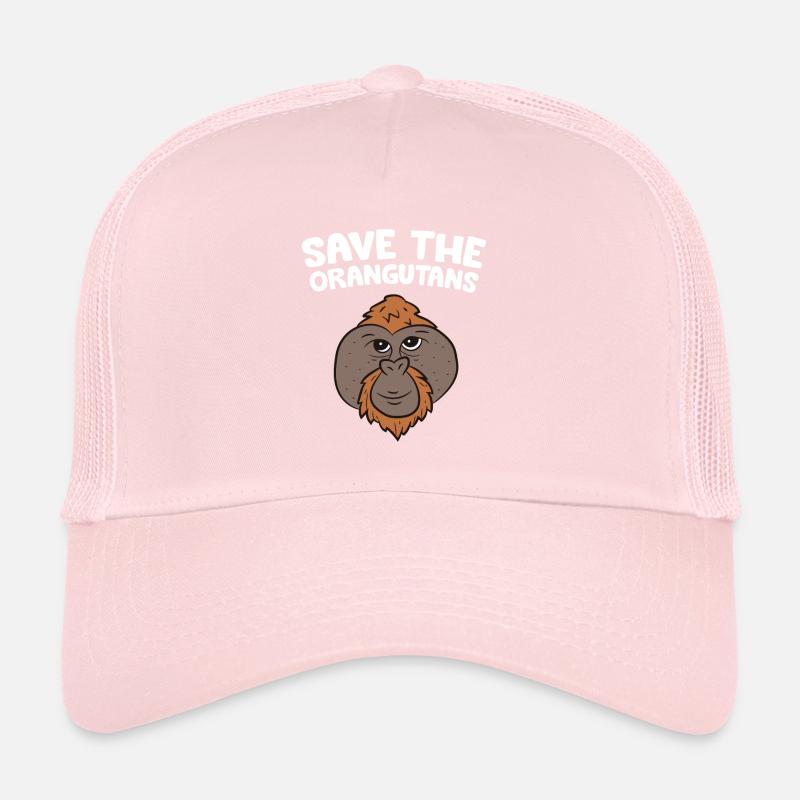 Orangs-outans Amateurs Singes Faune Sauvez le Casquette trucker 