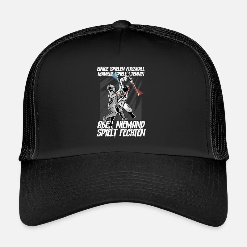 Fechten - Trucker Cap - Schwarz/Schwarz