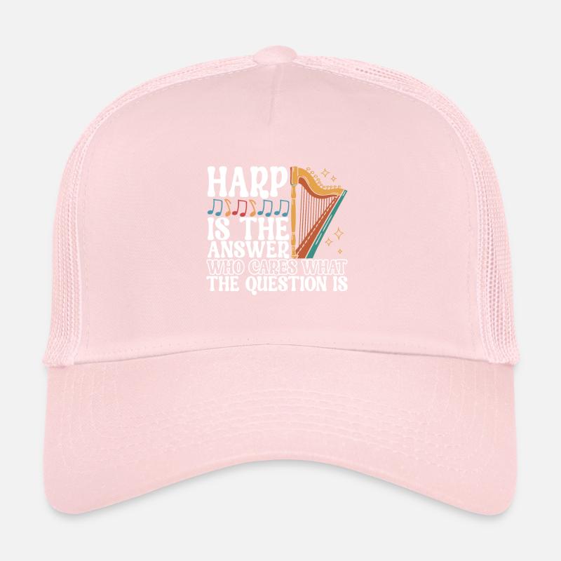 Harp Harp Player Trucker Cap