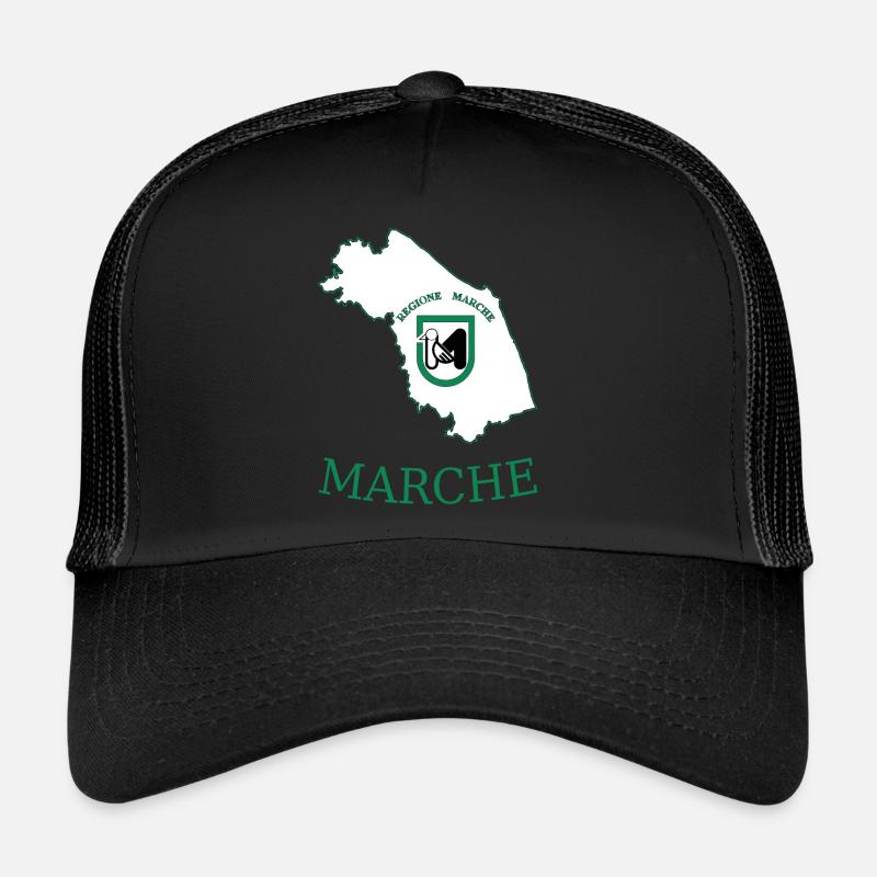 Marken - Trucker Cap - Schwarz/Schwarz
