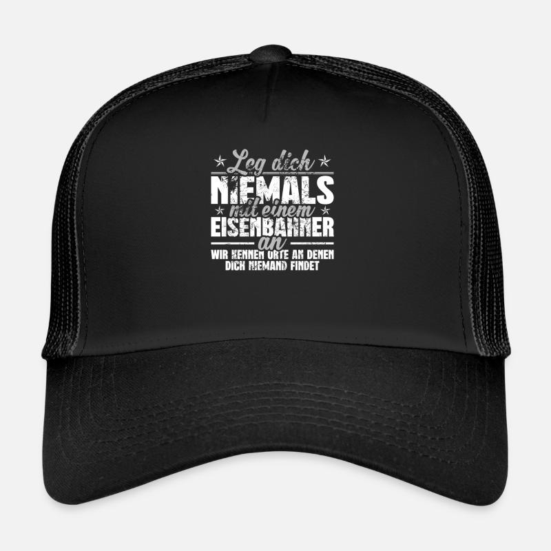 Eisenbahner - Trucker Cap - Schwarz/Schwarz