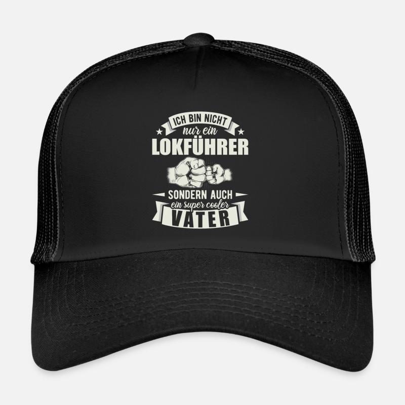 Lokführer Vater Papa Vatertag Schaffner Trucker Cap