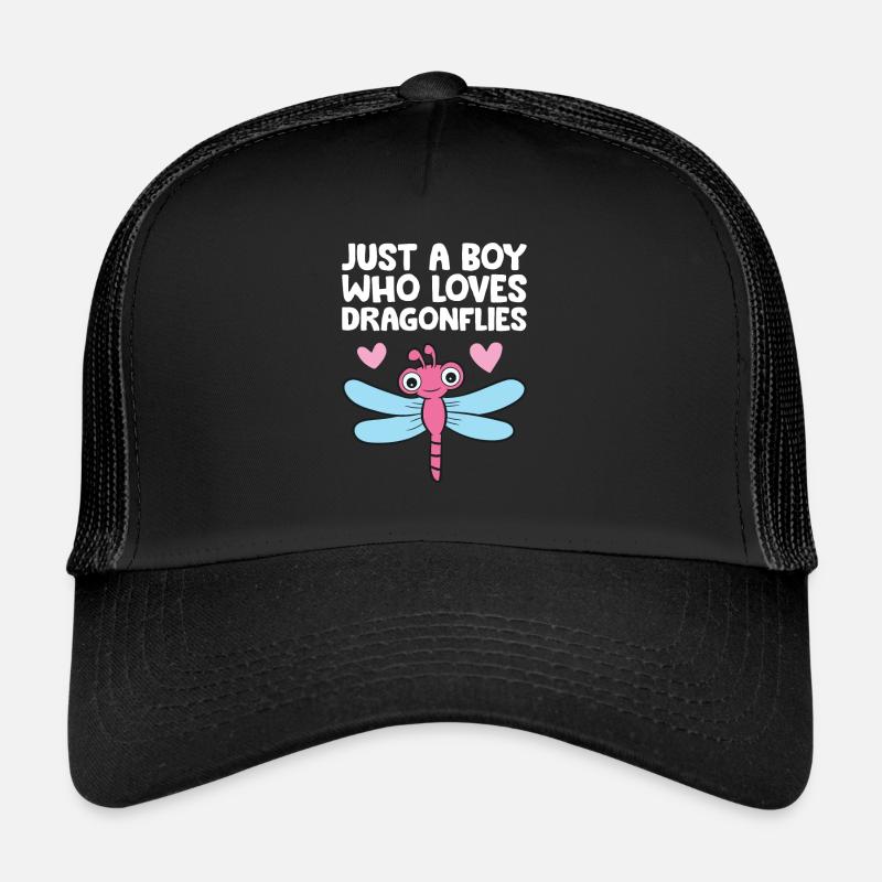 Nur ein Junge, der Libellen liebt Trucker Cap