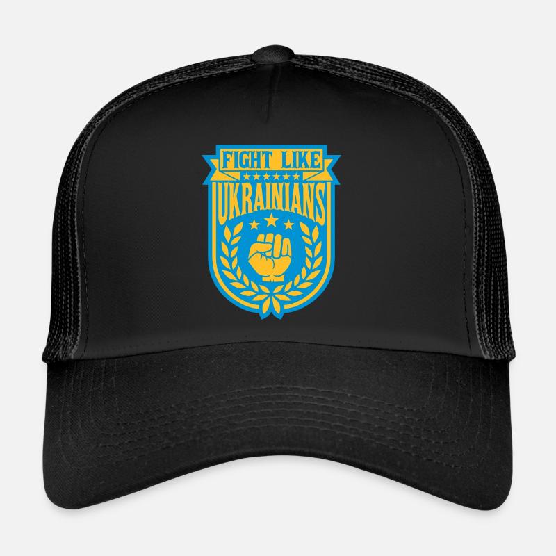 fight like ukrainians Zitat Trucker Cap
