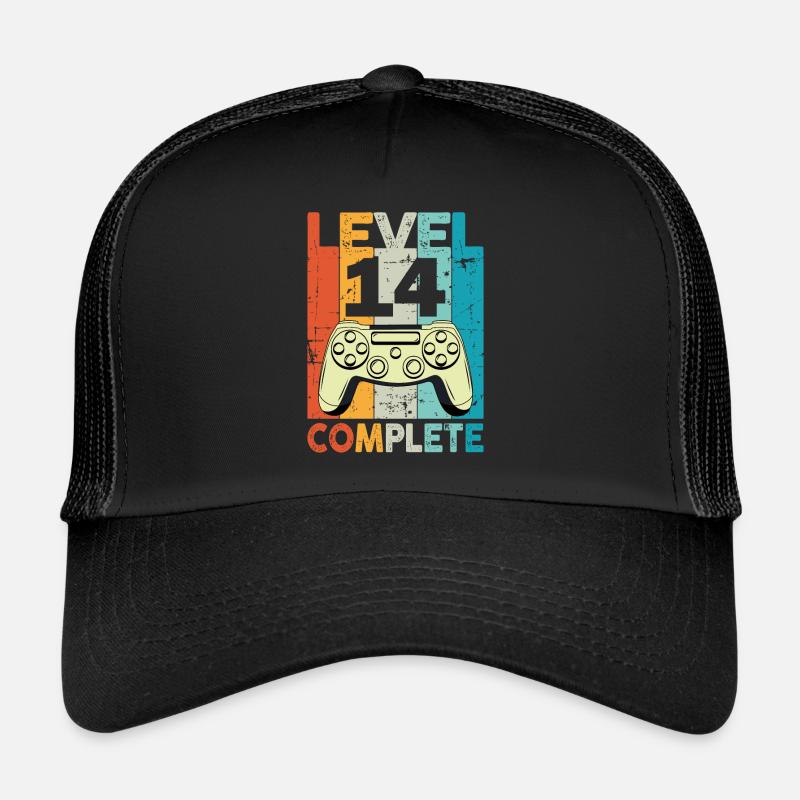 Niveau 14 Anniversaire de jeu complet Casquette trucker 