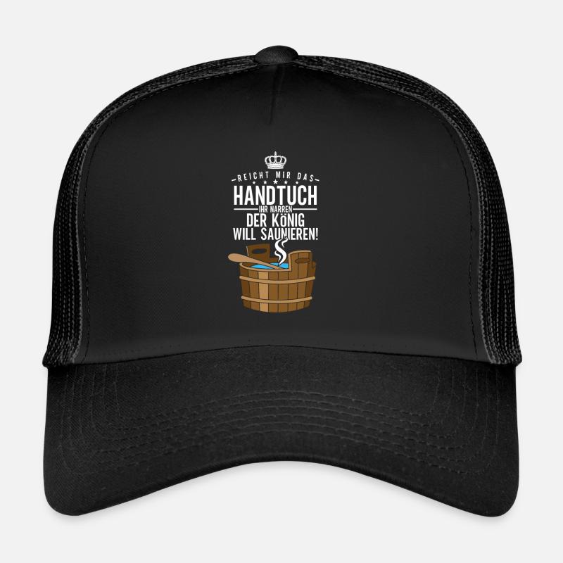 Sauna - Trucker Cap - Schwarz/Schwarz