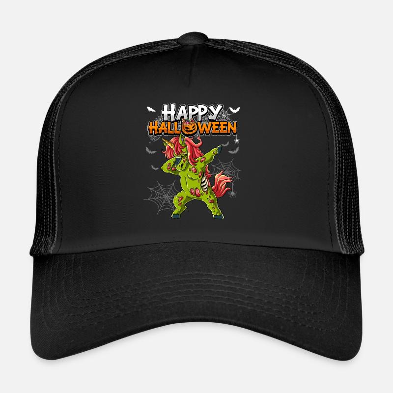 Halloween Einhorn Zombie Trucker Cap